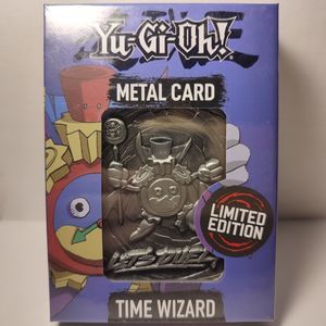 Yugioh Time Wizard Metal Card Silver Ingot Limited Edition Official Collectible